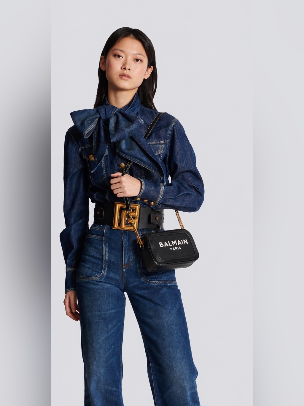 Balmain Crossbody Camera Bag Black Nwt